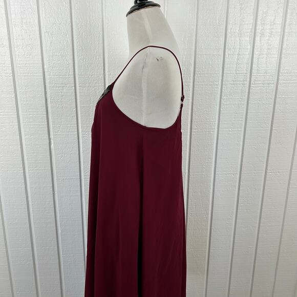 Express Mini Babydoll Dress Fairy Goth Grunge Women Red Cocktail Party Size XS - Picture 4 of 8